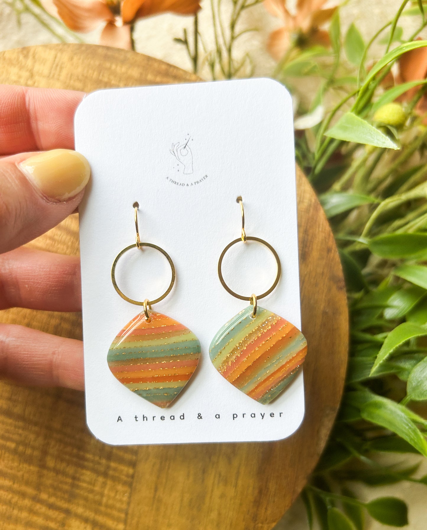 Poolside Style Marble Clay Earrings | Summer Fashion | Resin Earrings | Statement Earrings | Lightweight