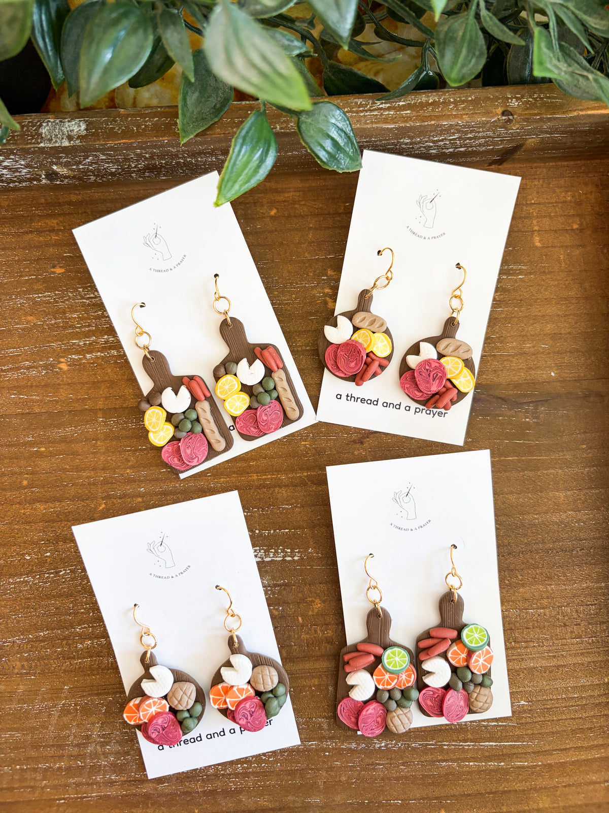 Girl Dinner Charcuterie Board Earrings
