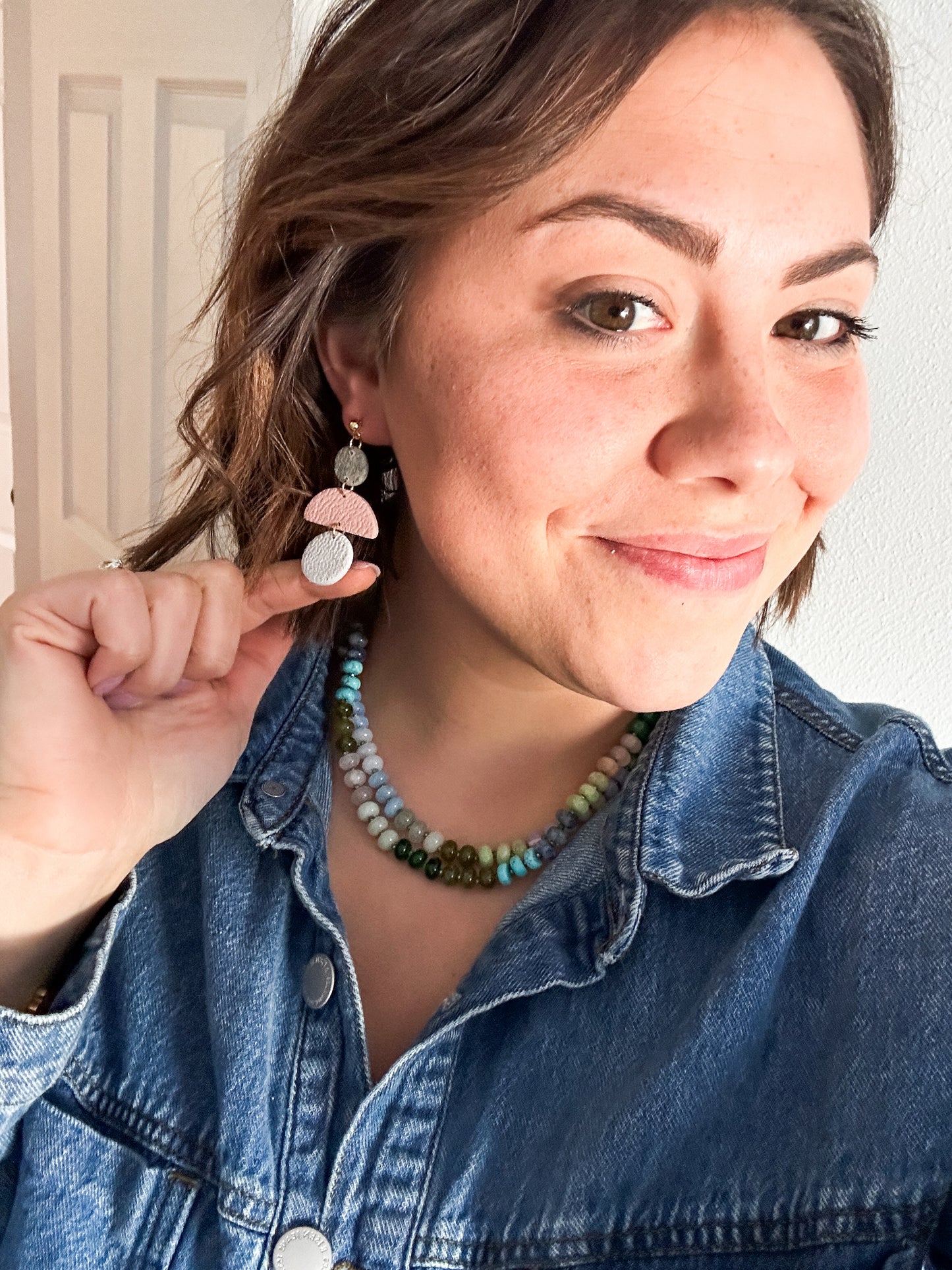 Bright & Cute Dangle Clay Earrings – Lightweight, Trendy & Easy to Style for Spring