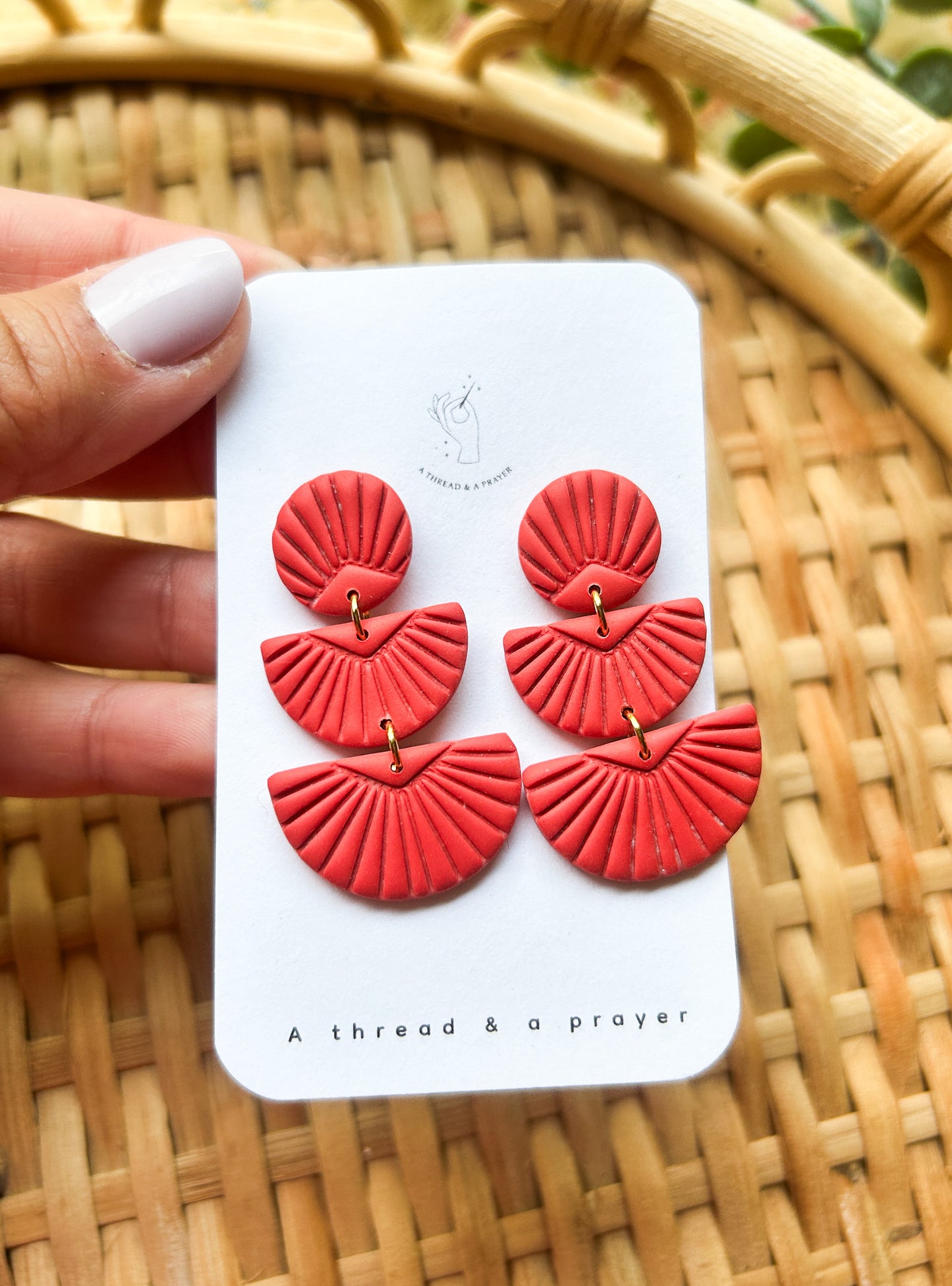Boho Embossed Clay Earrings | Summer Earrings | Summer Styles | Fun Colors