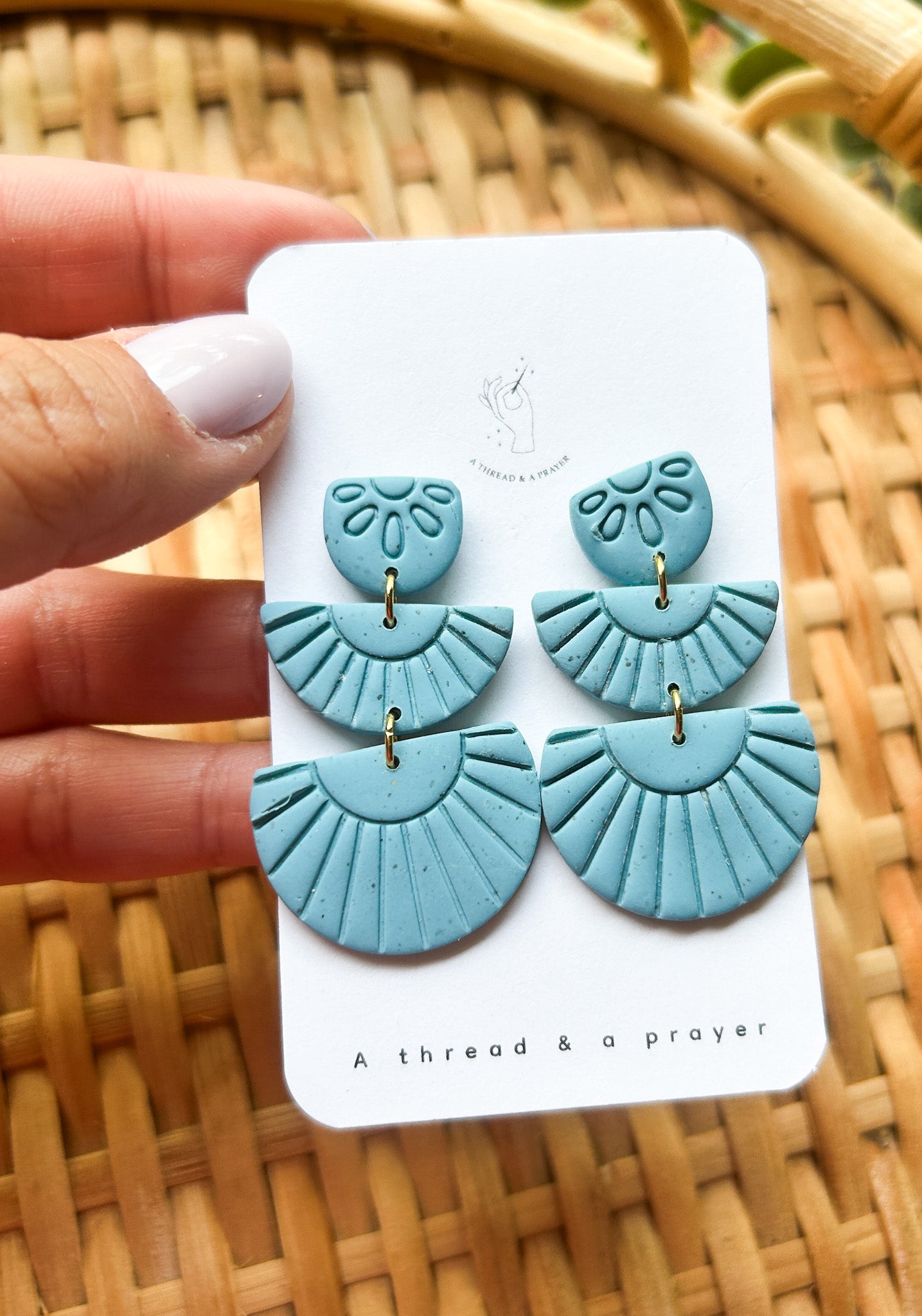Boho Embossed Clay Earrings | Summer Earrings | Summer Styles | Fun Colors