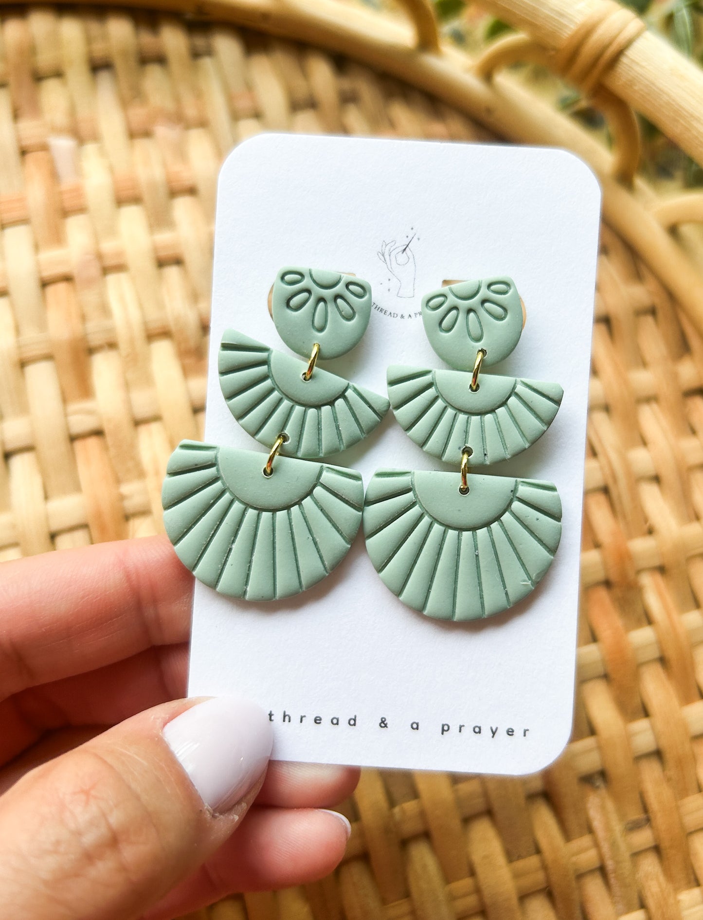 Boho Embossed Clay Earrings | Summer Earrings | Summer Styles | Fun Colors