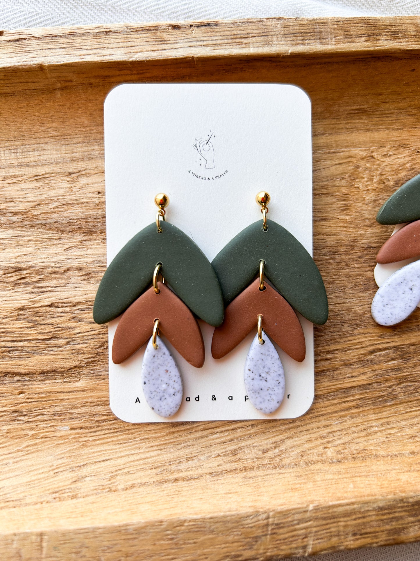 Falling for Autumn Tiered Clay Earrings | Fall Fashion | Autumn Earrings | Statement Earrings | Lightweight