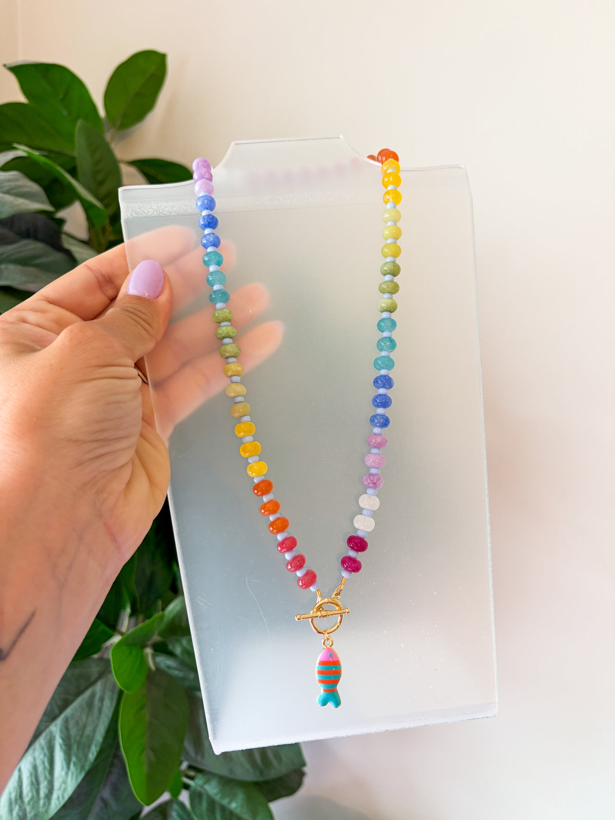 Bright Summer Beaded Necklaces | Charm Accent | Cute Beads | Handmade Necklace
