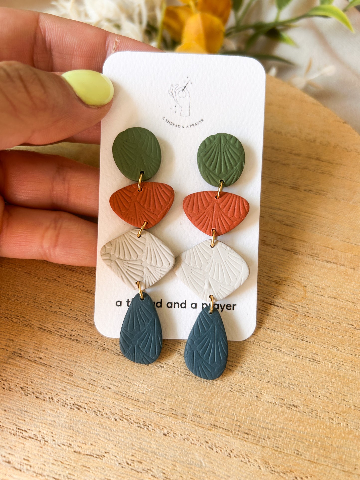 Fall Boho Basics | Earth Tones | Clay Earrings | Autumn Styles