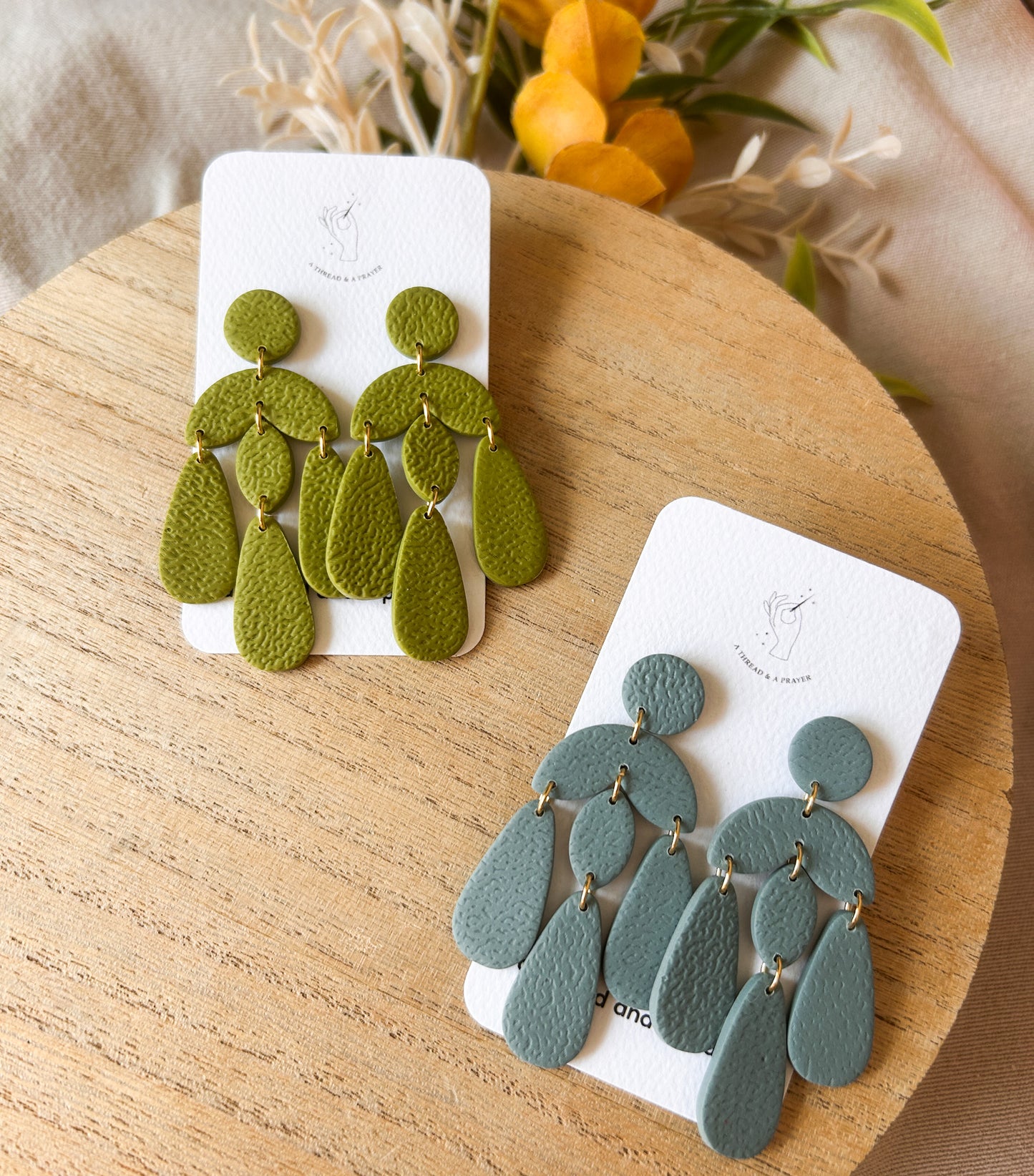 Funky and Fun Fall Dangles | Earth Tones | Clay Earrings | Autumn Styles