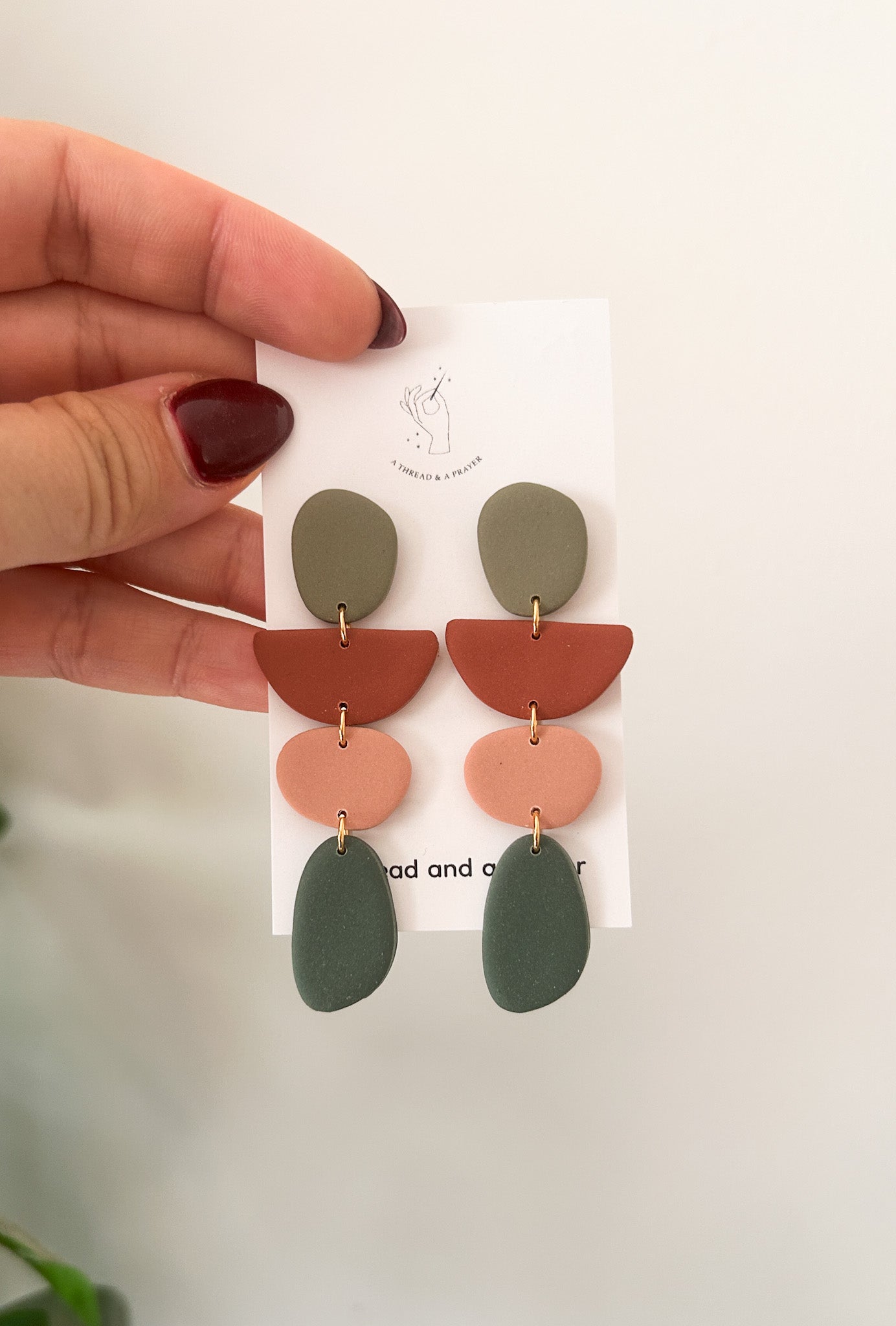 Statement Autumn Neutral Earrings | Earth Tones | Clay Earrings | Autumn Styles