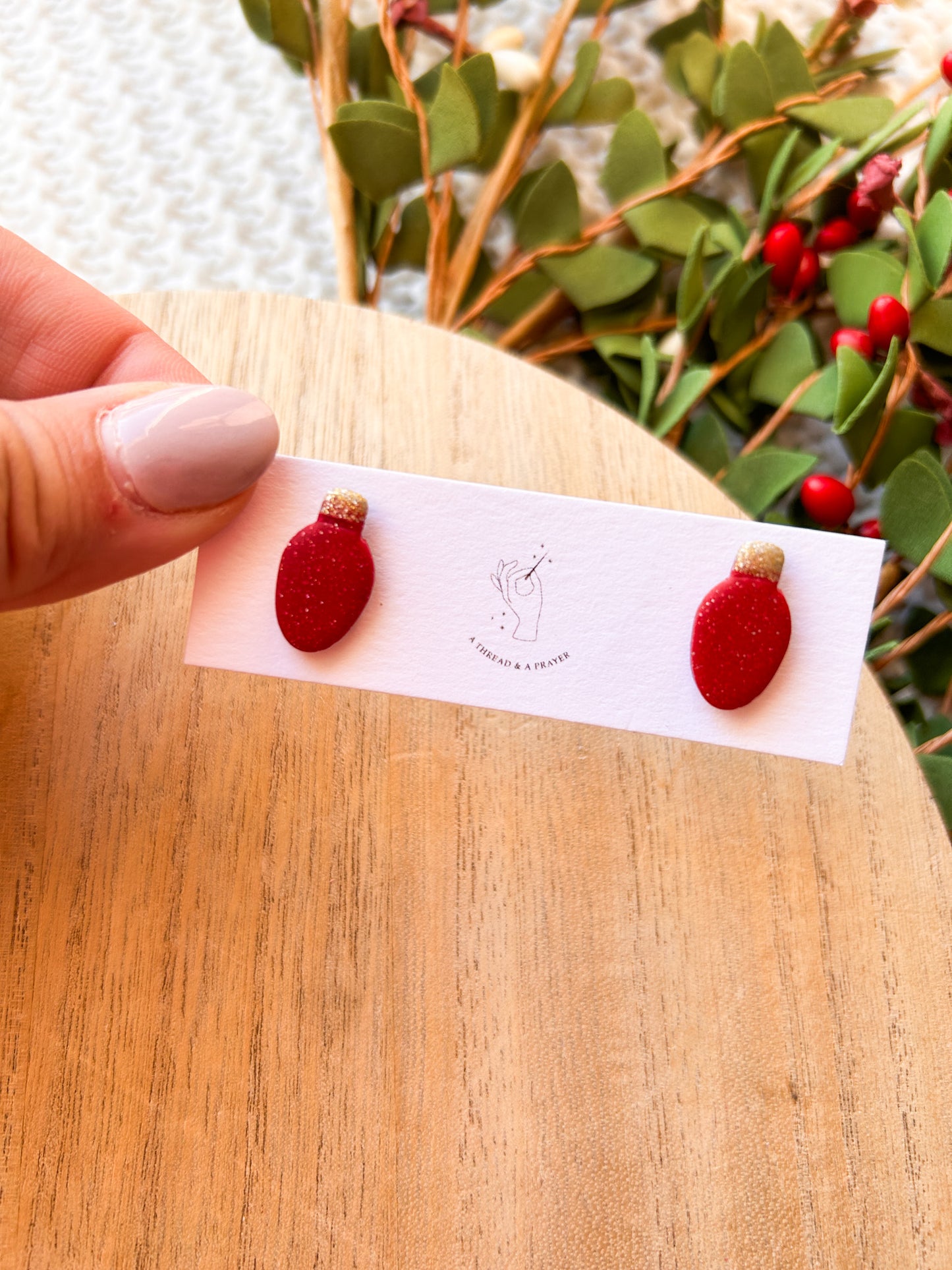 Winter Season Pick Your Own Studs | Christmas Earrings | Snowflakes, Christmas Lights, Gingerbread Man, Bows | Titanium