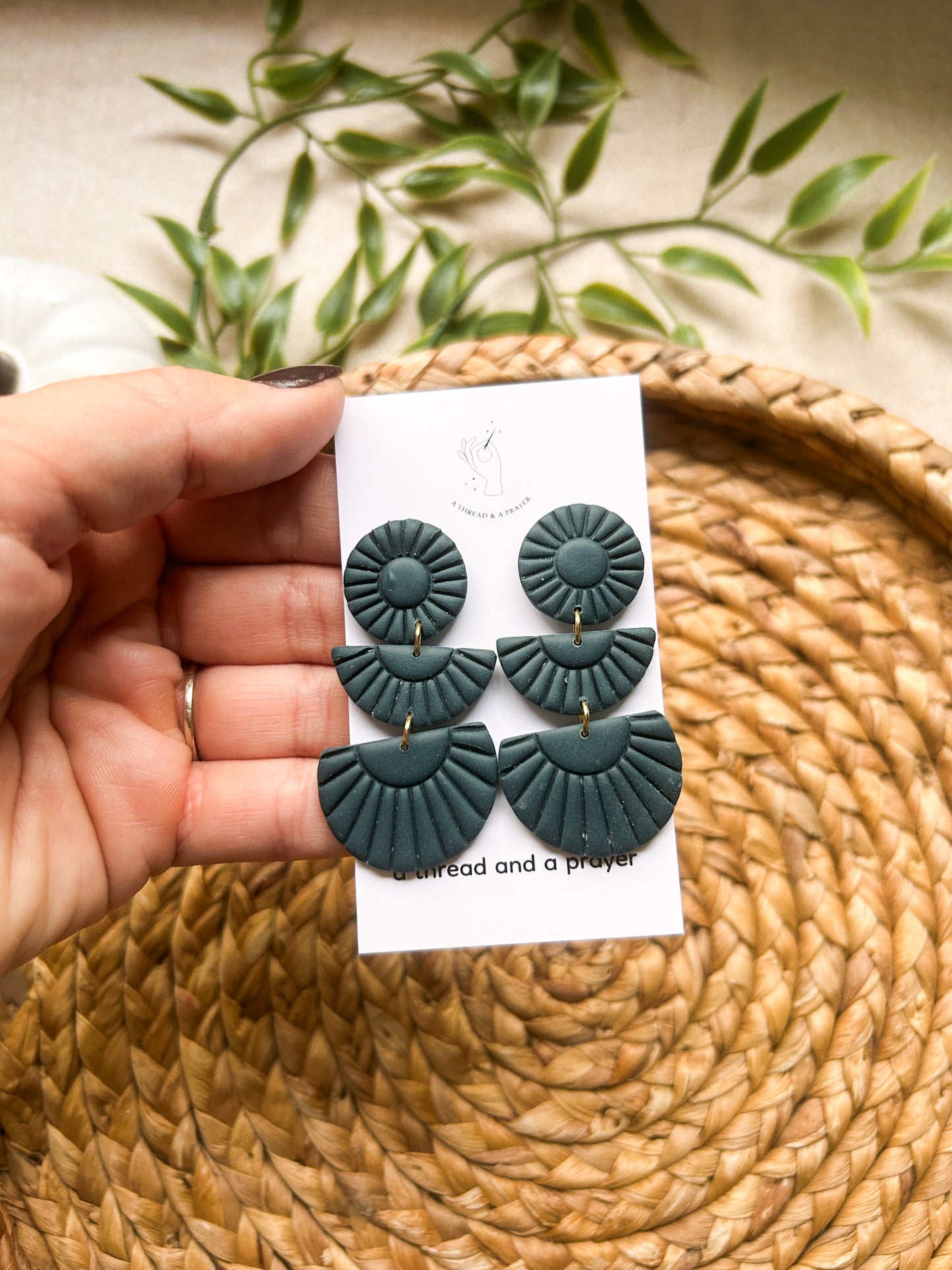 Autumn Jewel Tone Boho Earrings | Statement Earrings | Clay Earrings | Autumn Styles