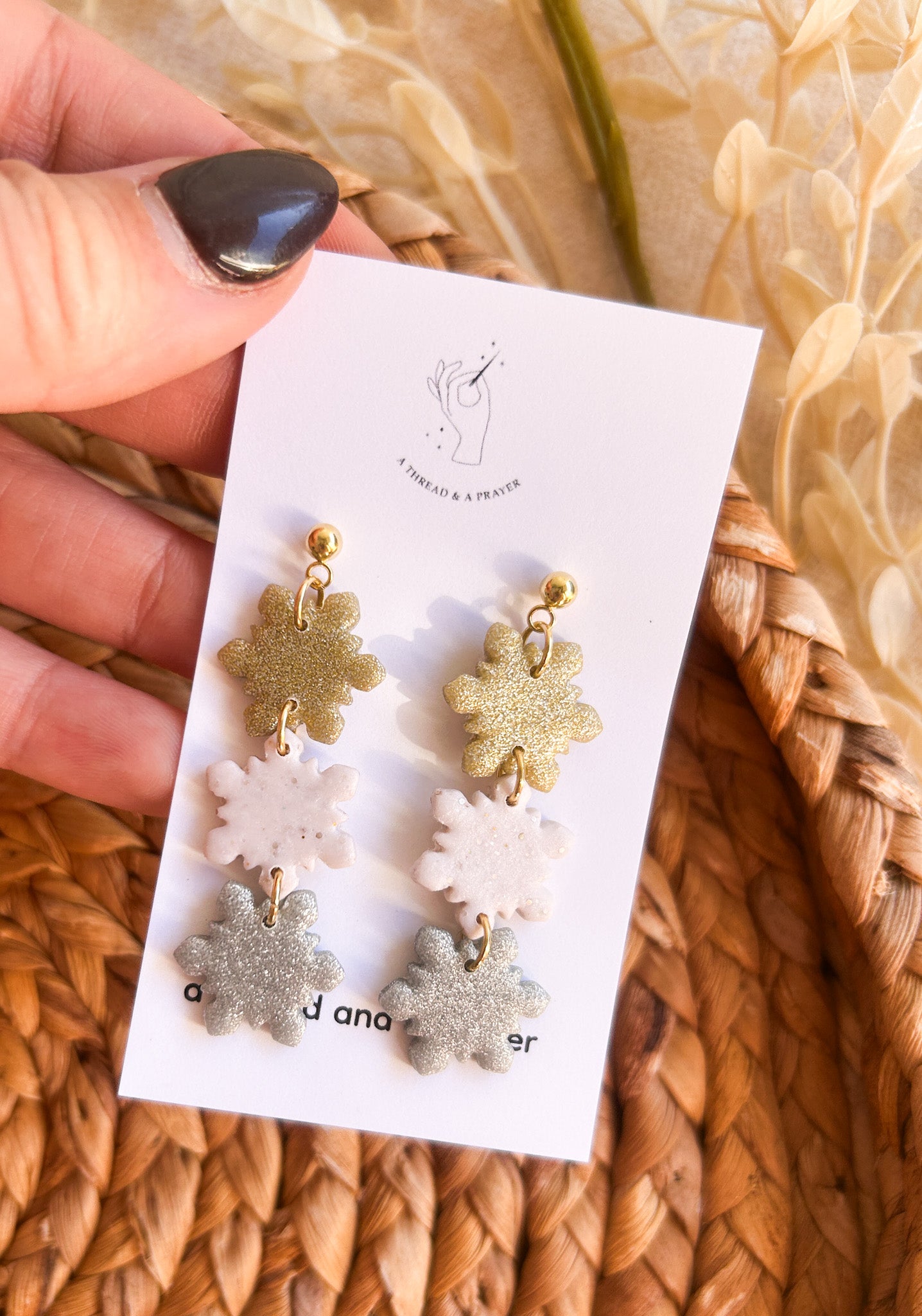 Falling Snowflakes Winter Earrings | Winter Style | Holidays | Christmas Gifts