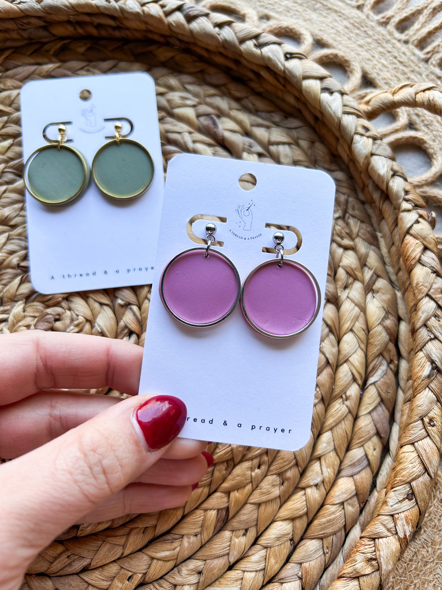 Elevated Stud Clay Earrings | Trendy Styles | Lightweight | Gold or Silver Accents