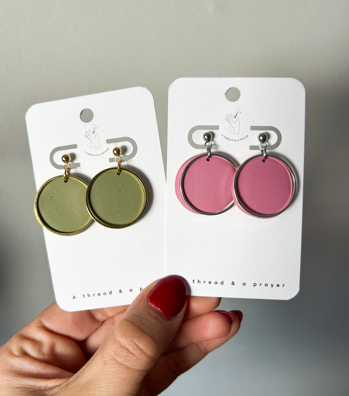 Elevated Stud Clay Earrings | Trendy Styles | Lightweight | Gold or Silver Accents