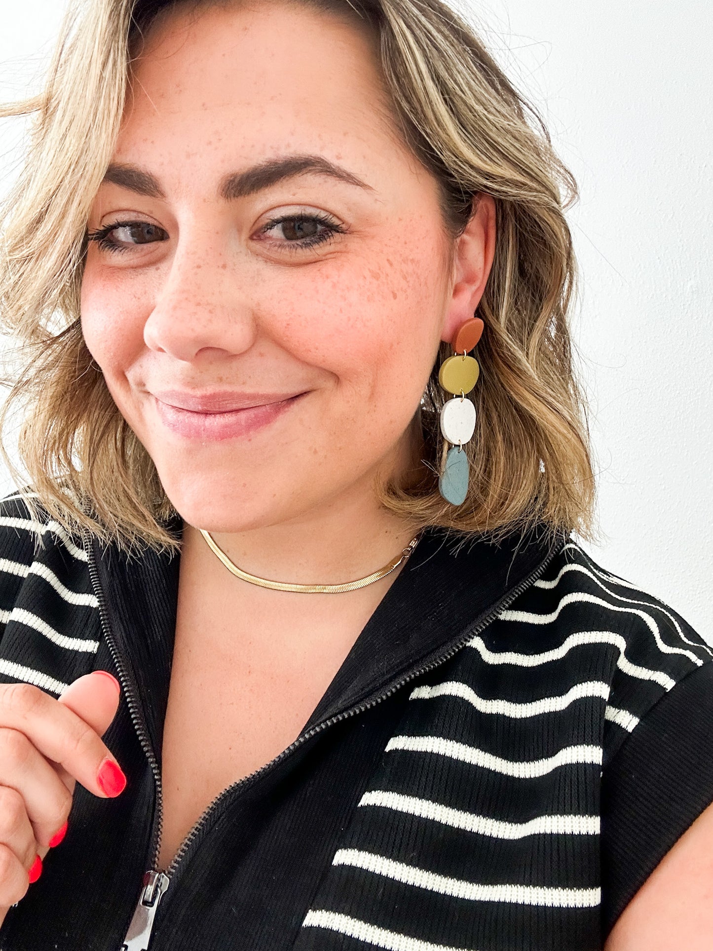 Autumn Clay Earrings | Everyday Style | Gift-able | Boho Colors | Lightweight