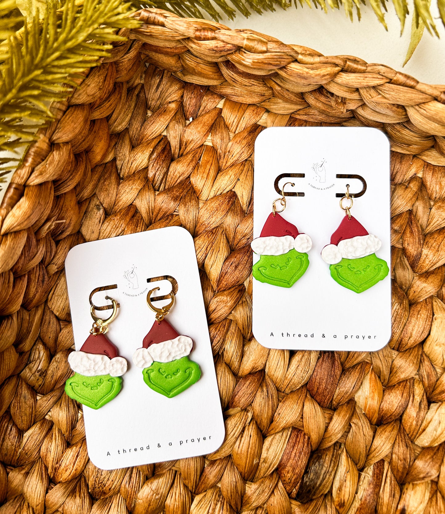 Don't be a GRINCH Earrings | Winter Styles | Christmas | Stocking Stuffer Ideas | Dangle Earrings | Lightweight