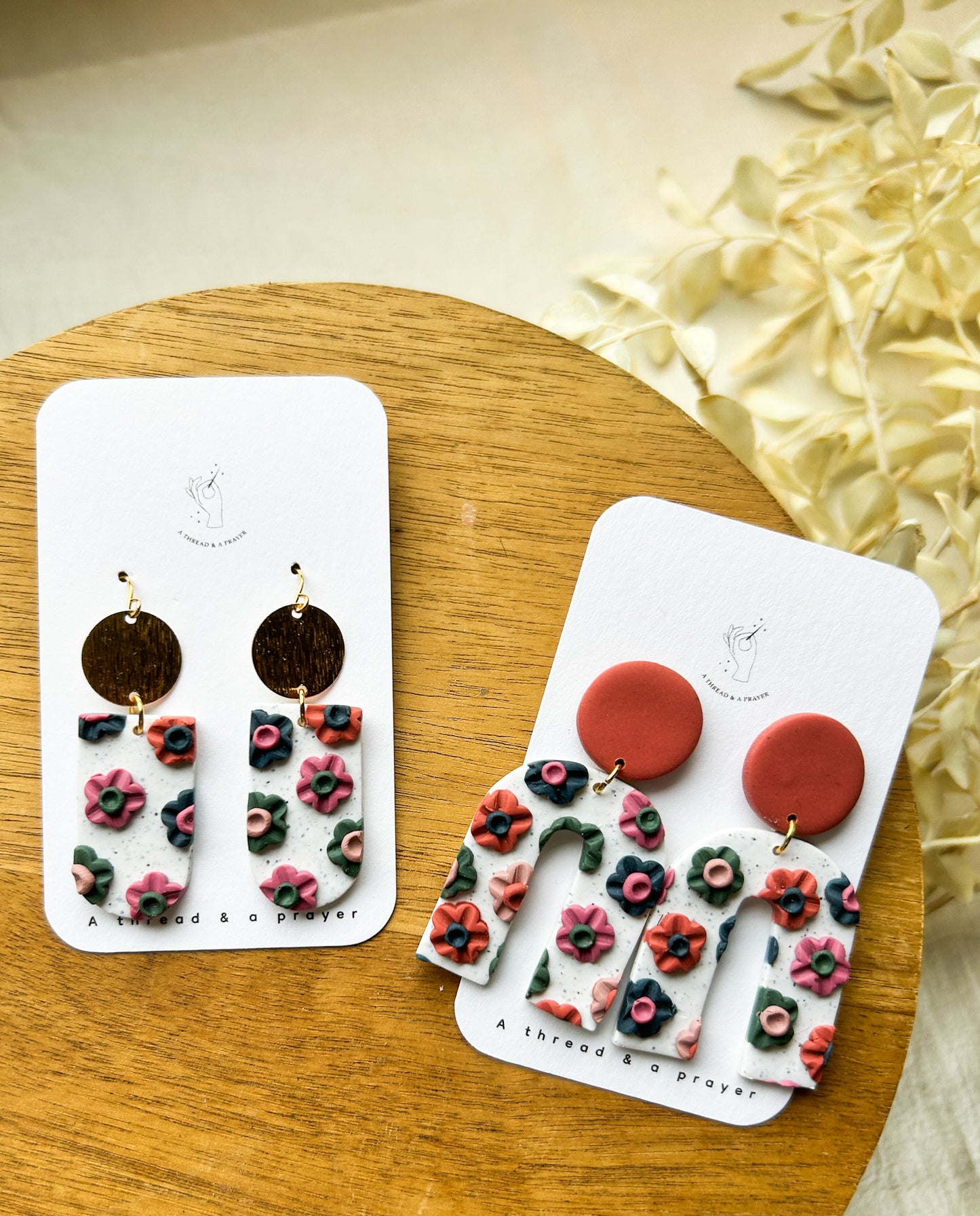 Flirty and Fun Floral Earrings | Abstract Earrings | Winter Jewelry | Handmade Earrings | Cutesy Florals