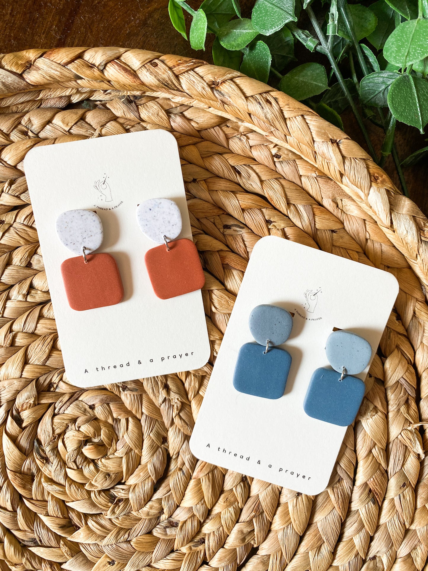 Tiny Summer Everyday Wear Clay Earrings | Dainty Earrings | Titanium Earrings | Dangle Earrings | Everyday Wear | Lightweight