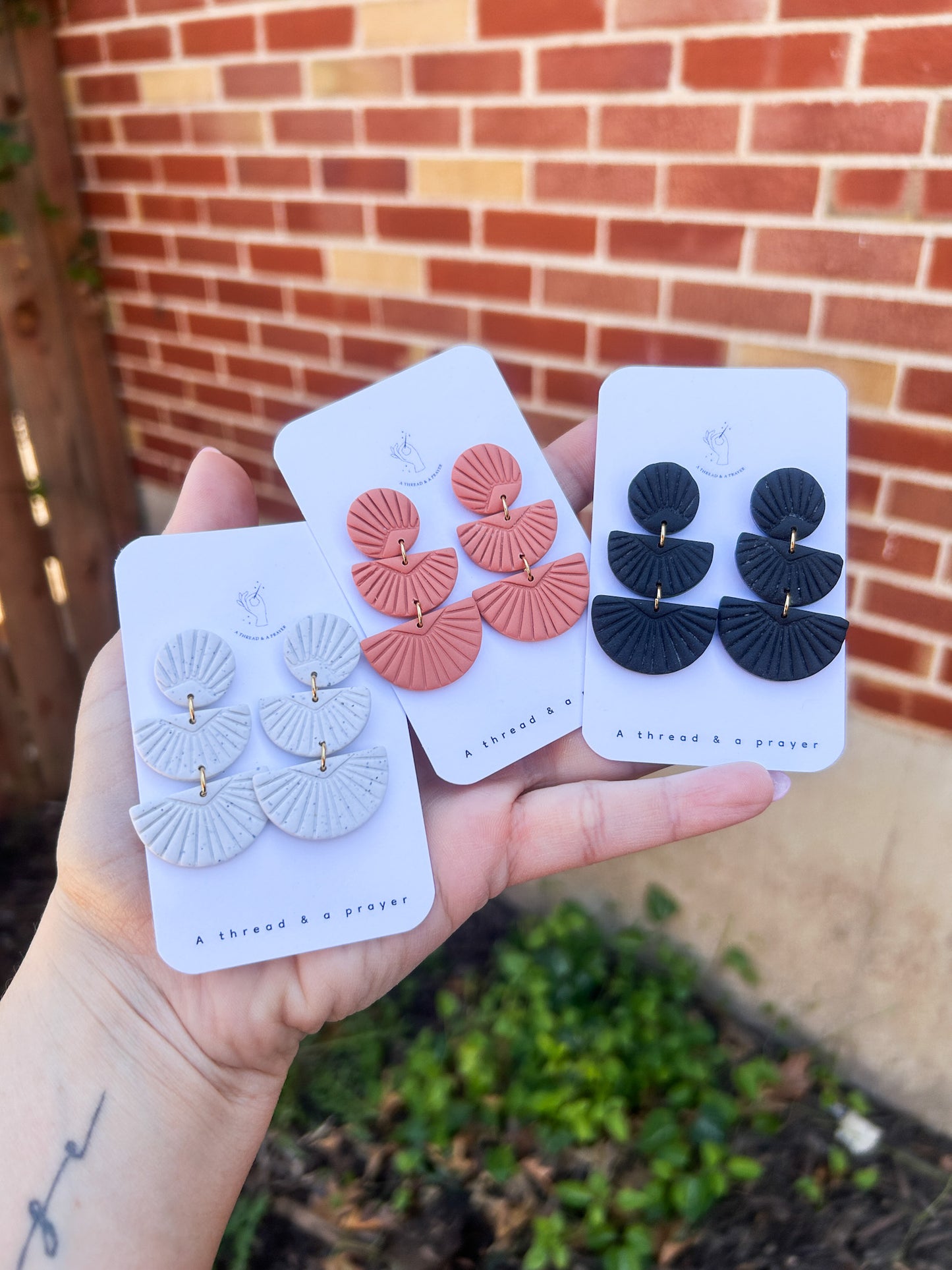 Everyday Boho Stack | Neutral Clay Earrings | Summer Styles