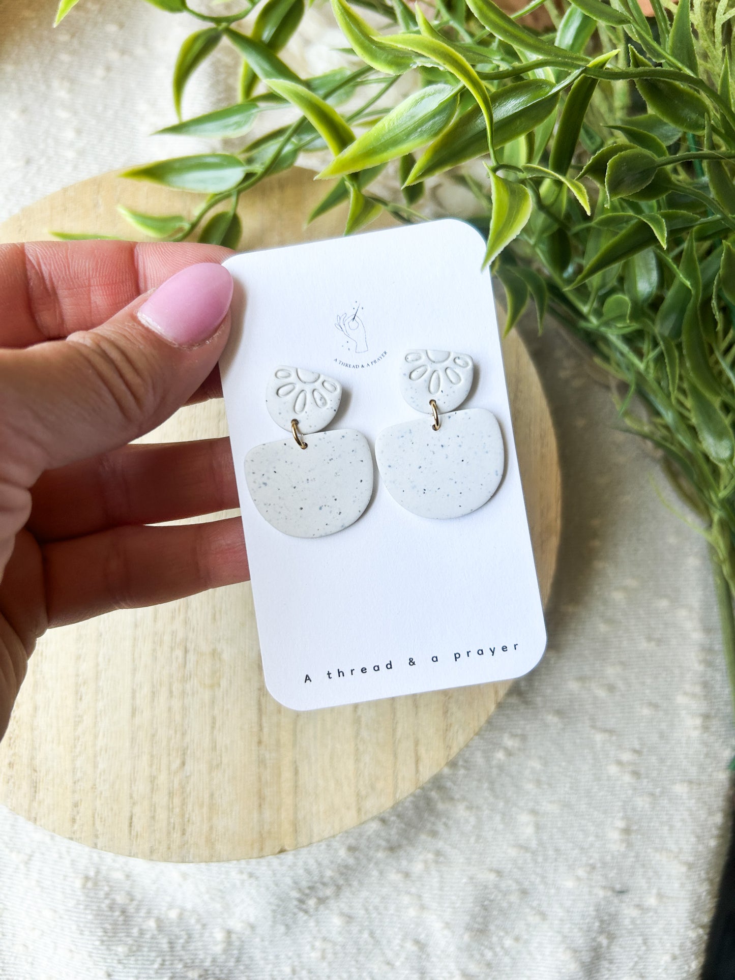 Simple and Cute Summer Basic Clay Earrings