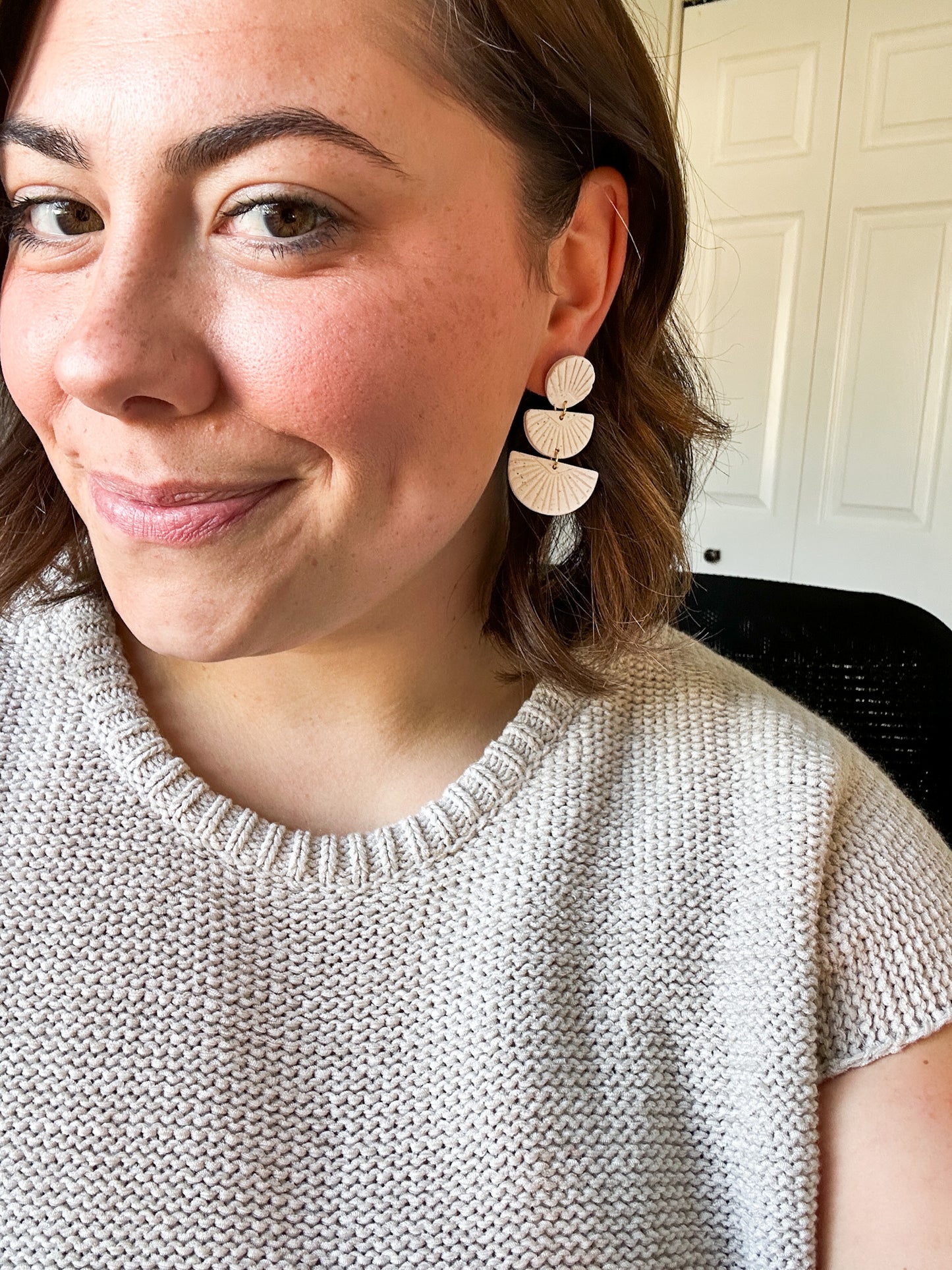 Everyday Boho Stack | Neutral Clay Earrings | Summer Styles