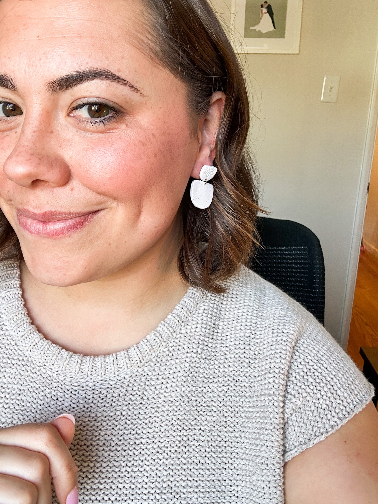 Simple and Cute Summer Basic Clay Earrings