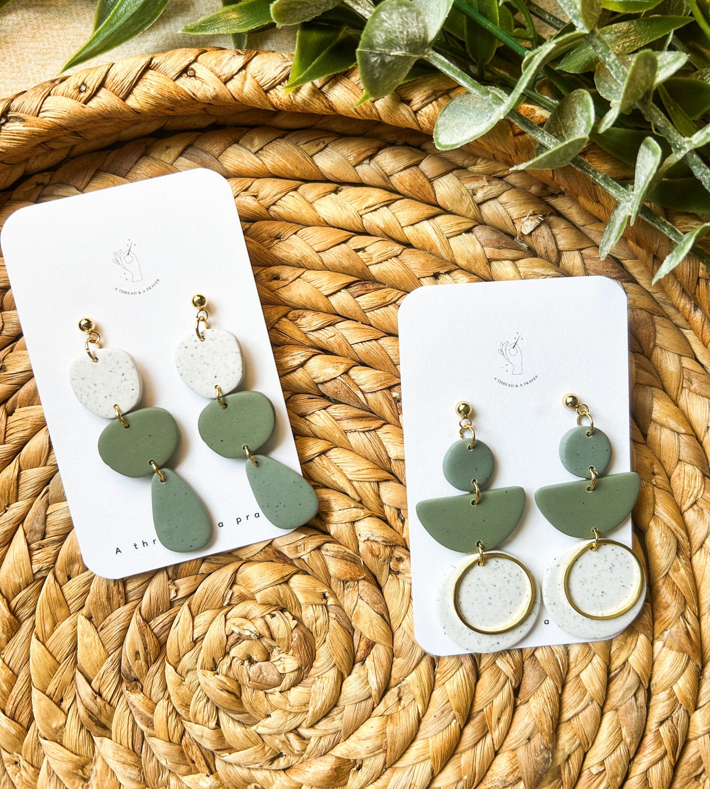 Spring Neutrals Clay Earrings – Lightweight, Trendy & Everyday Styles