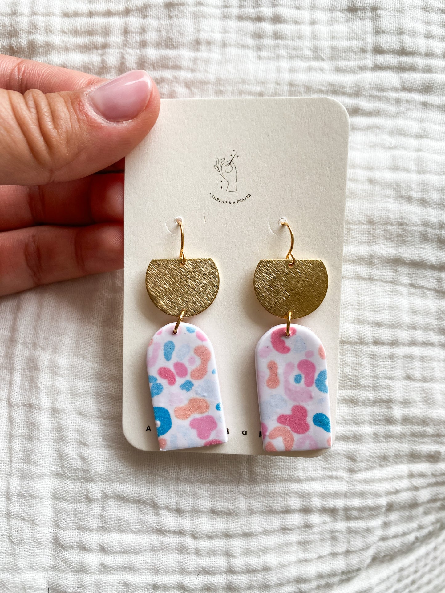 Lovely Leopard Earrings | Neon Styles | Clay Earrings | Trendy Style | Lightweight Clay Earrings
