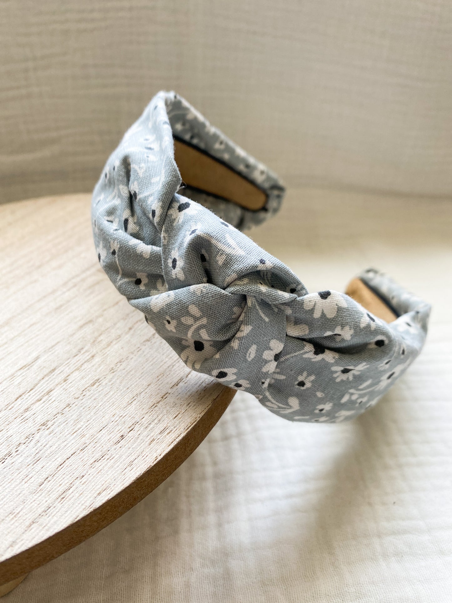 Spring Fabric Knot Style Headband | Cute Fabric Headband | Blue Polka Dot | Vintage Flowers | Dainty Flowers | Yellow Fabric | 100% Cotton