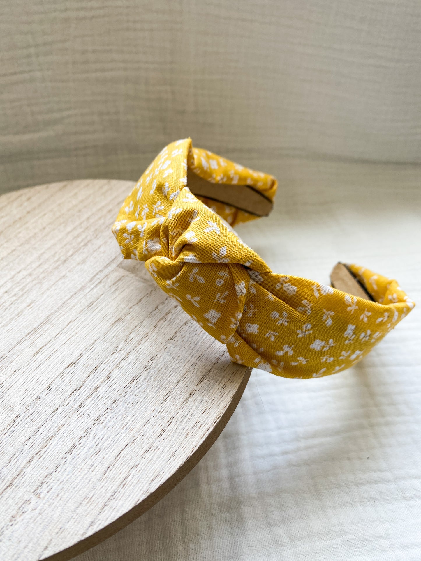 Spring Fabric Knot Style Headband | Cute Fabric Headband | Blue Polka Dot | Vintage Flowers | Dainty Flowers | Yellow Fabric | 100% Cotton