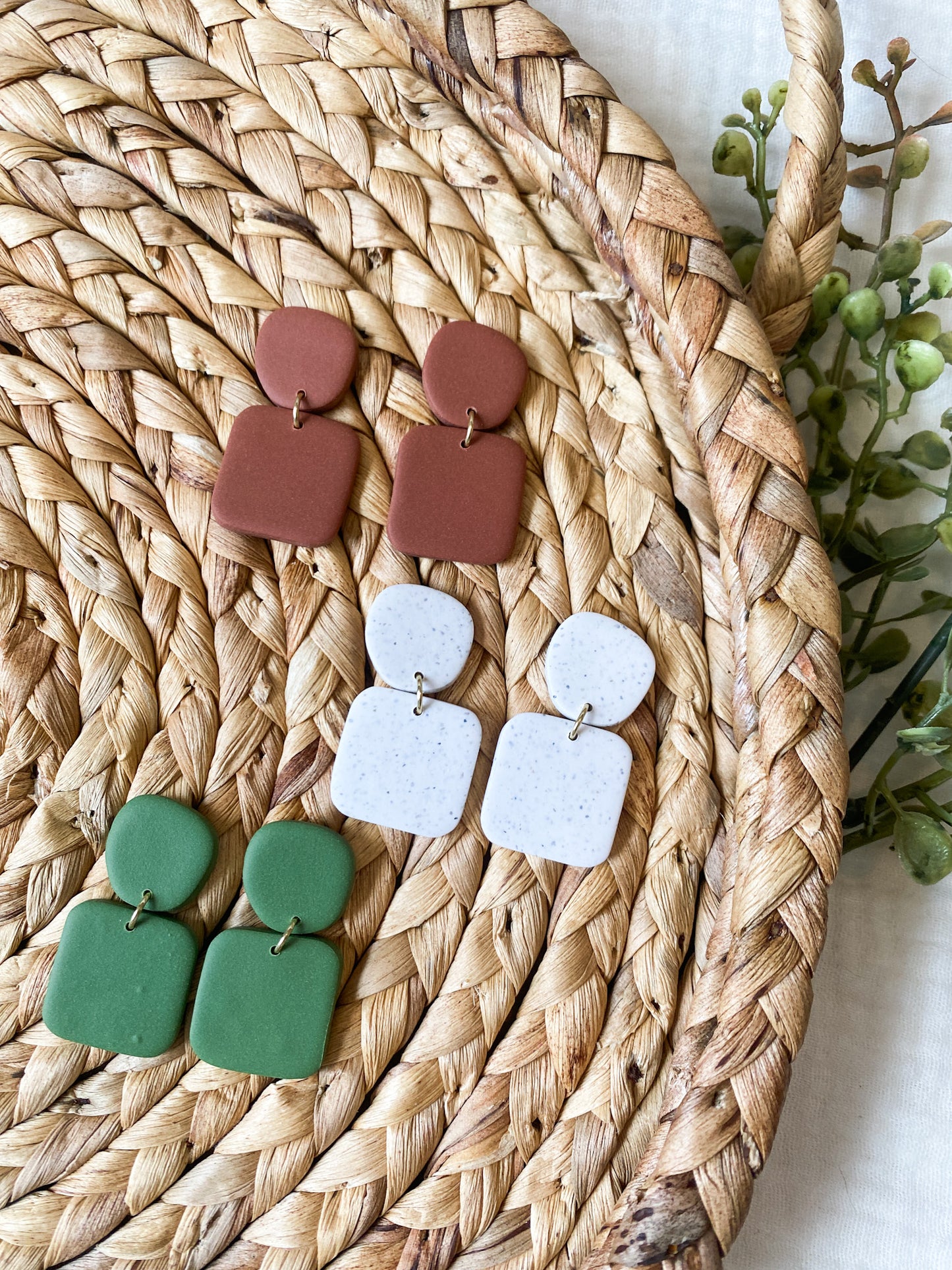 Everyday Wear Cute Mini Dangles | Clay Earrings | Lightweight