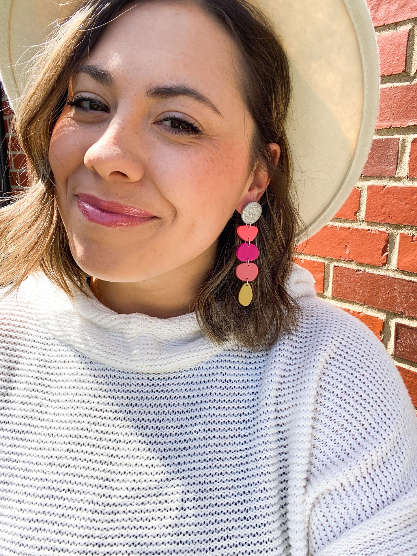 Neon and Colorful Summer Clay Earrings | Girls Trip Earrings | Trendy Bright Earrings