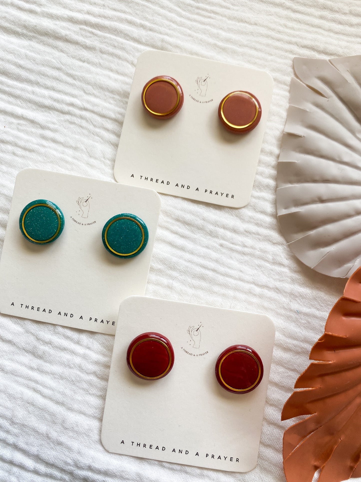 Cute and Shiny Circle Earring Studs