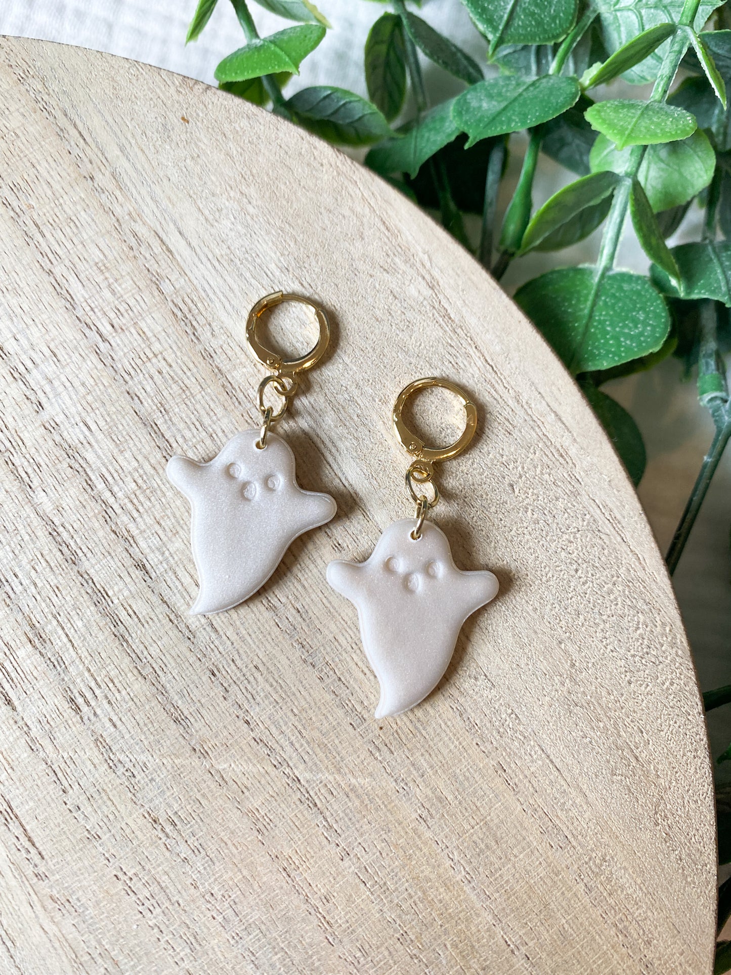 Cute Little Ghosts | Halloween Earrings | Huggies | Dainty Earrings | Lightweight
