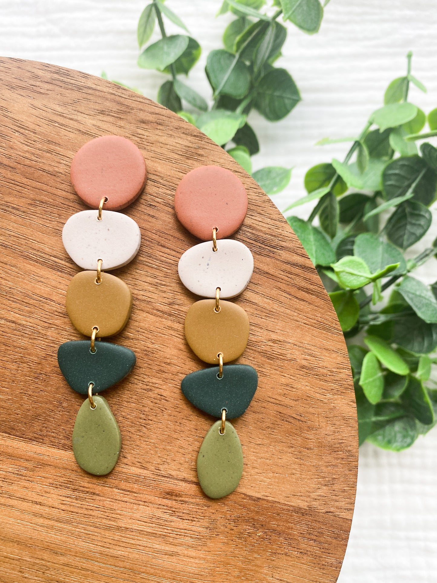 Boho Fall Colored Dangle Earrings | Autumn Earrings | Statement Earrings | Lightweight