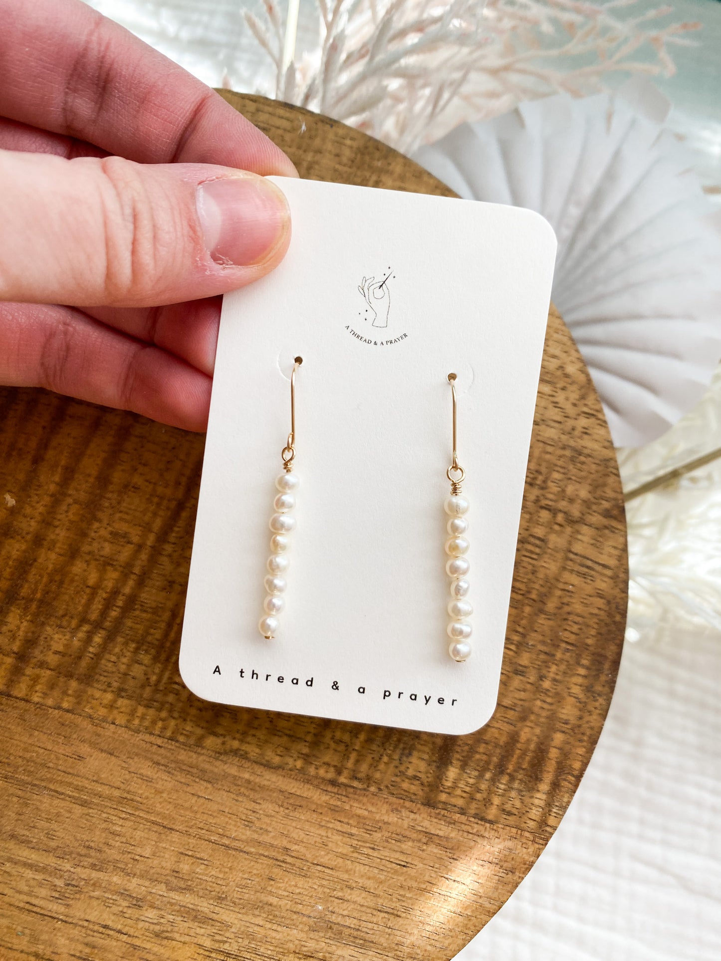 Tiny Pearls and Gold Fill Earrings | Dainty Earrings | Bridal Earrings | Gold Fill | Hypoallergenic | Pearl Earring | Romantic | Bride