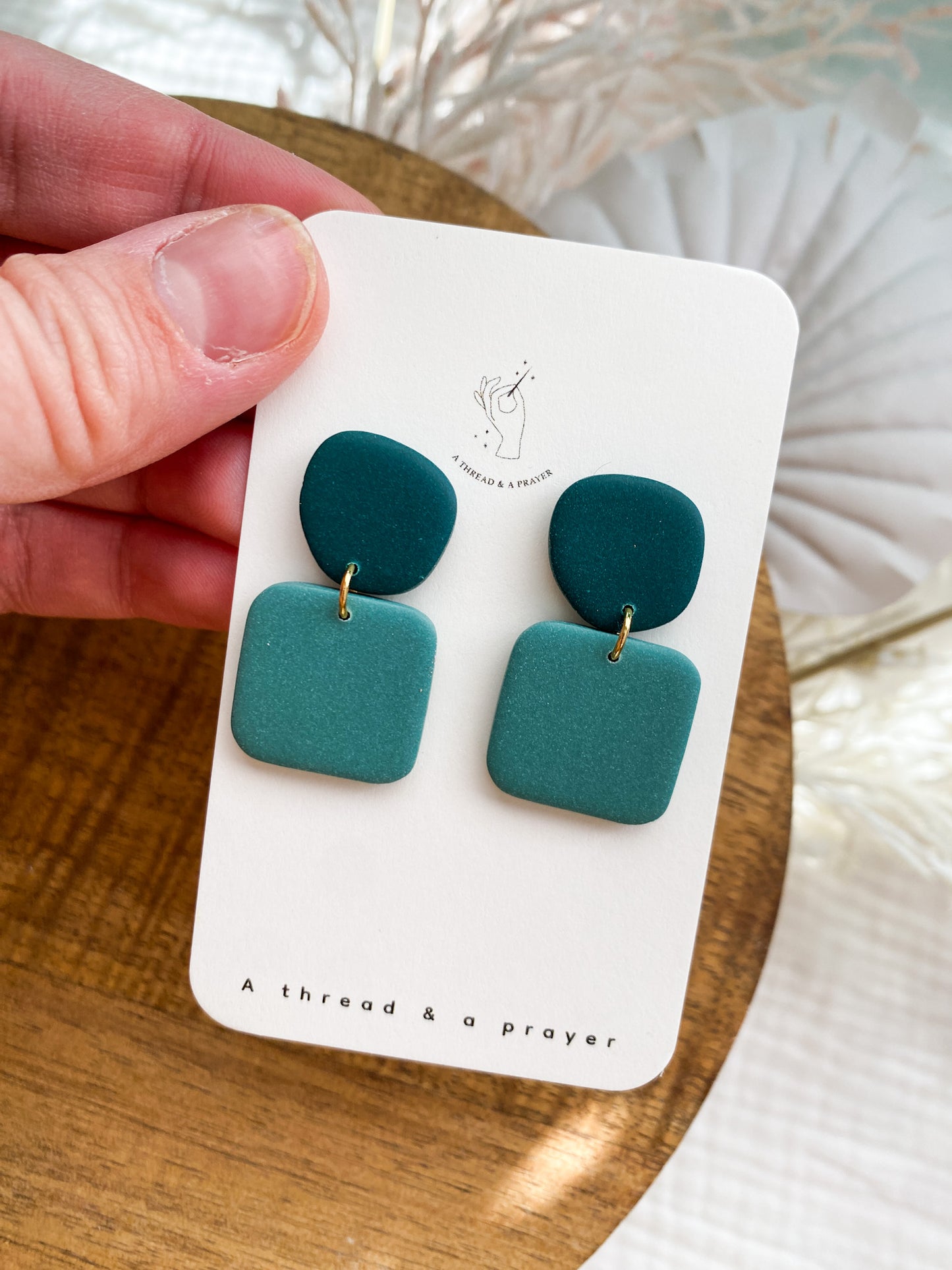 Cute Color Block Spring Clay Earrings | Tiny Earrings | Dainty Earrings | Lightweight