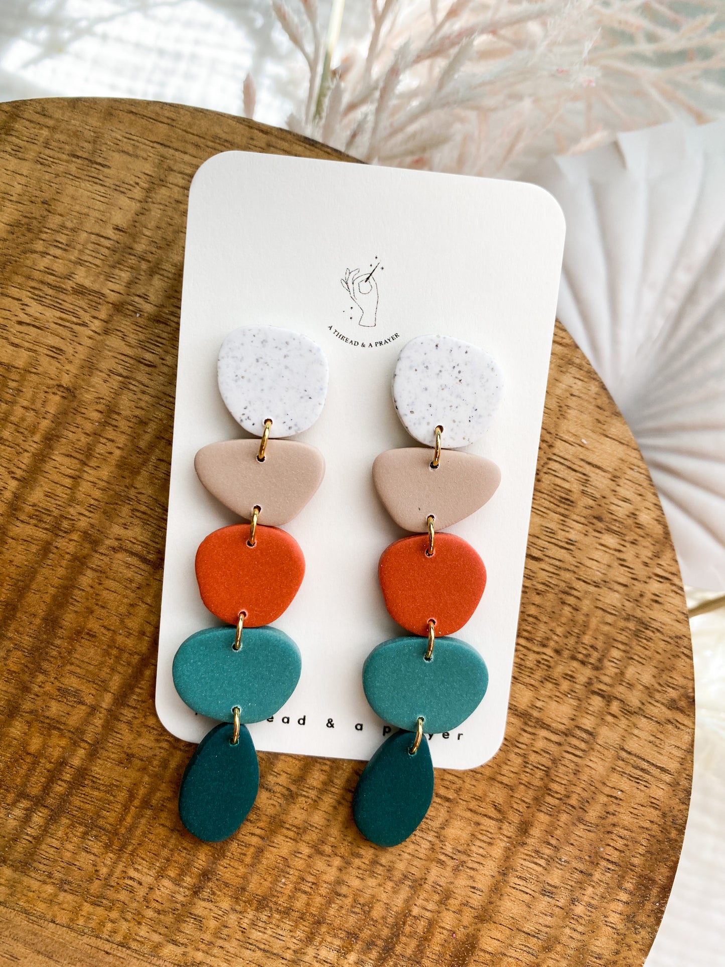 Oceanside Vibes Spring Statement Earrings | Neutral Earrings | Dainty Earrings | Lightweight