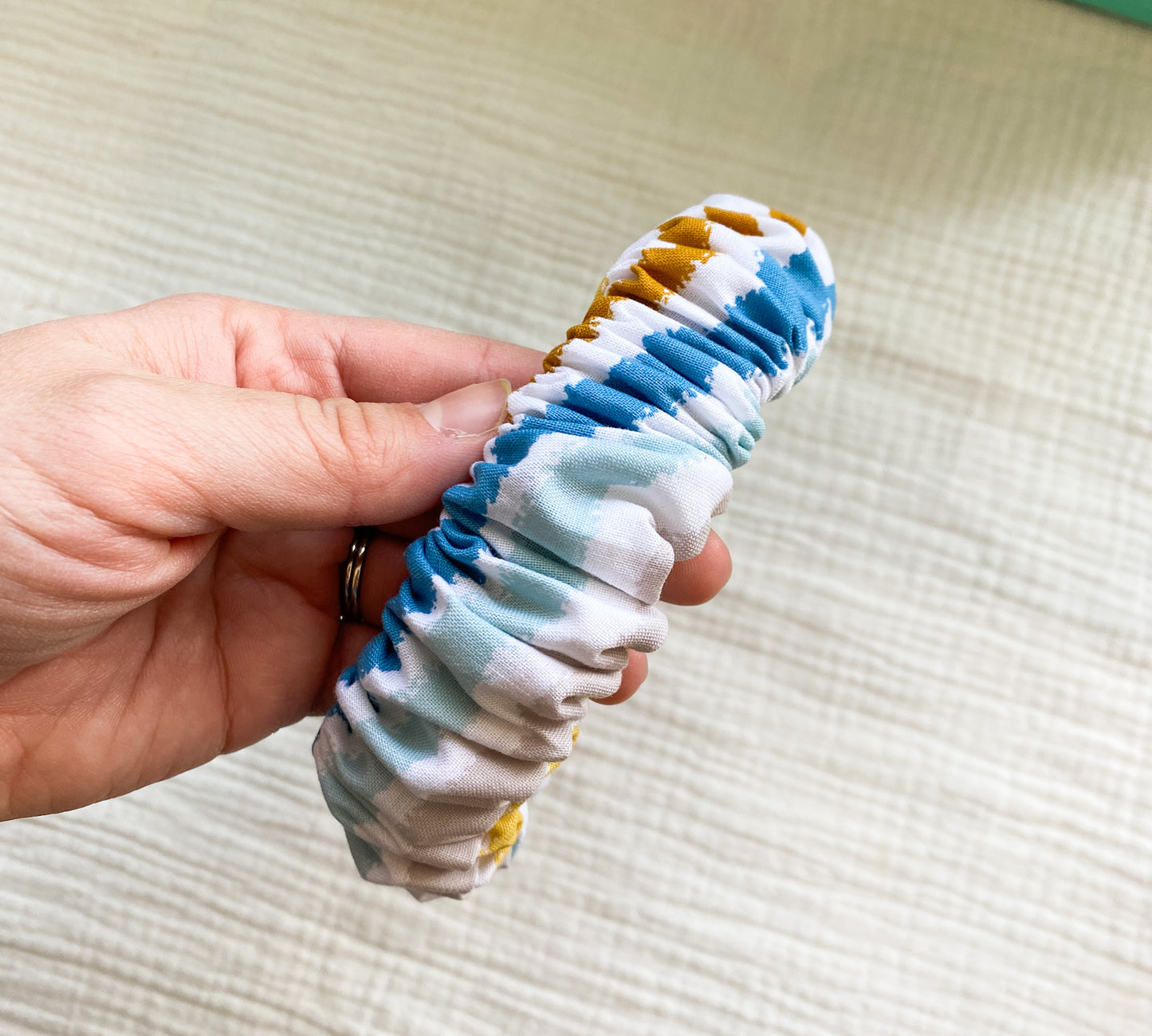 Boho Style Top Knot or Scrunchy Headbands | Cute Fabric Headband | Abstract | Stripes | Rainbows | 100% Cotton