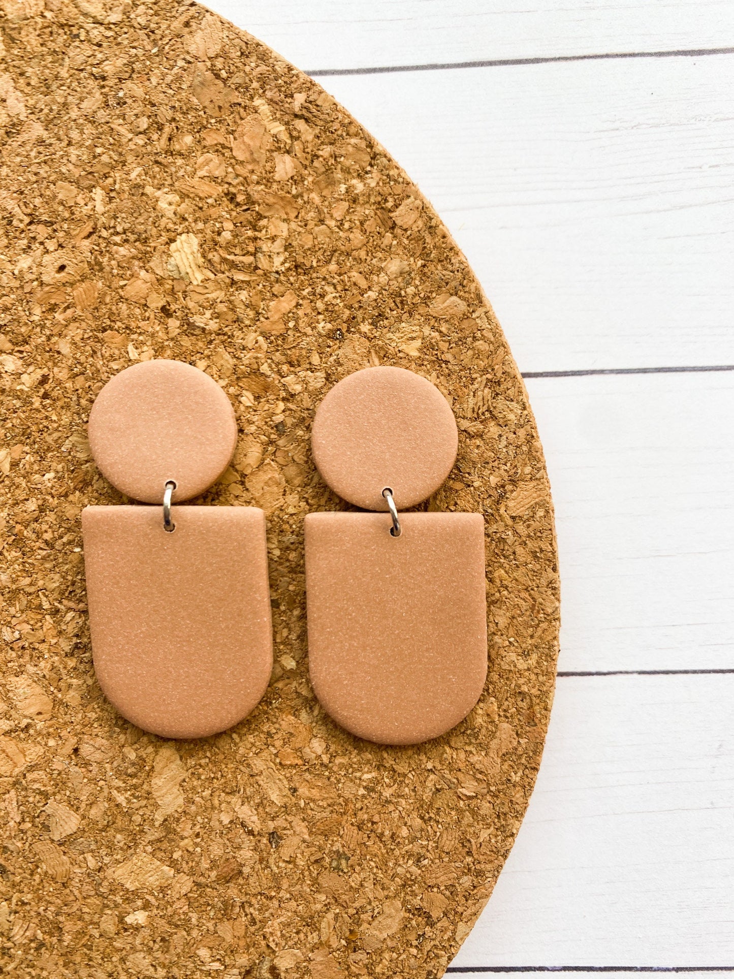 The Basics 4 | Neutral Boho Clay Earrings | Lightweight Earrings | Everyday Earrings | Earrings to wear everyday | Spring Color Earrings