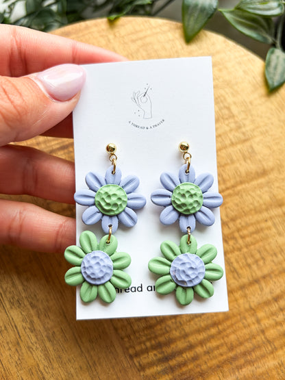 Summer Flower Stacked Earring