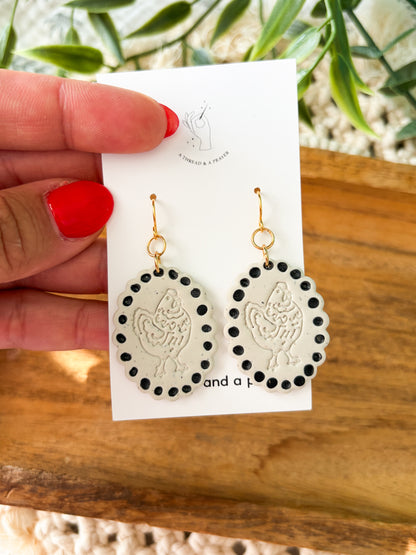 Don’t be Fowl - Chicken and Goose Earrings