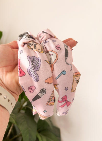 Eras Tour Top Knot Fabric Headbands | Cute Headband | Swift Icons | Giftable | Comfy Headband | Spring Styles | Swiftie