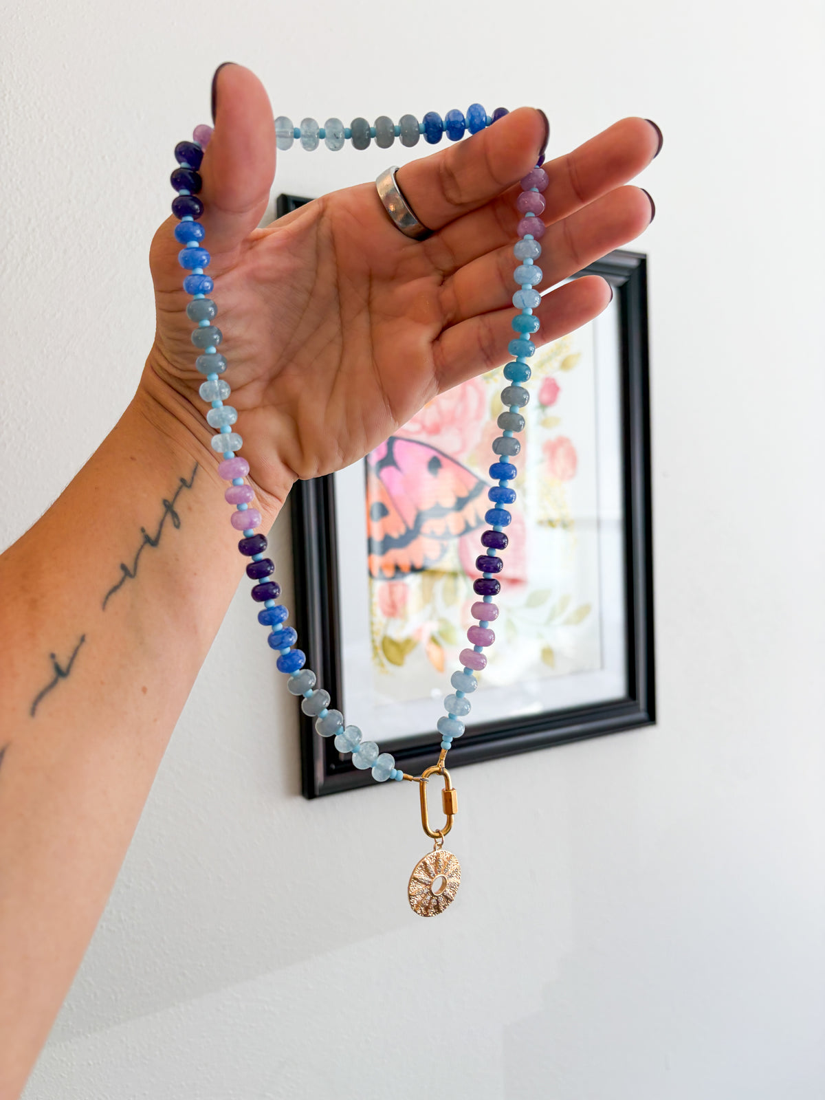 Funky Fall Charm Necklaces | bead Accent | Cute Beads | Handmade Necklace