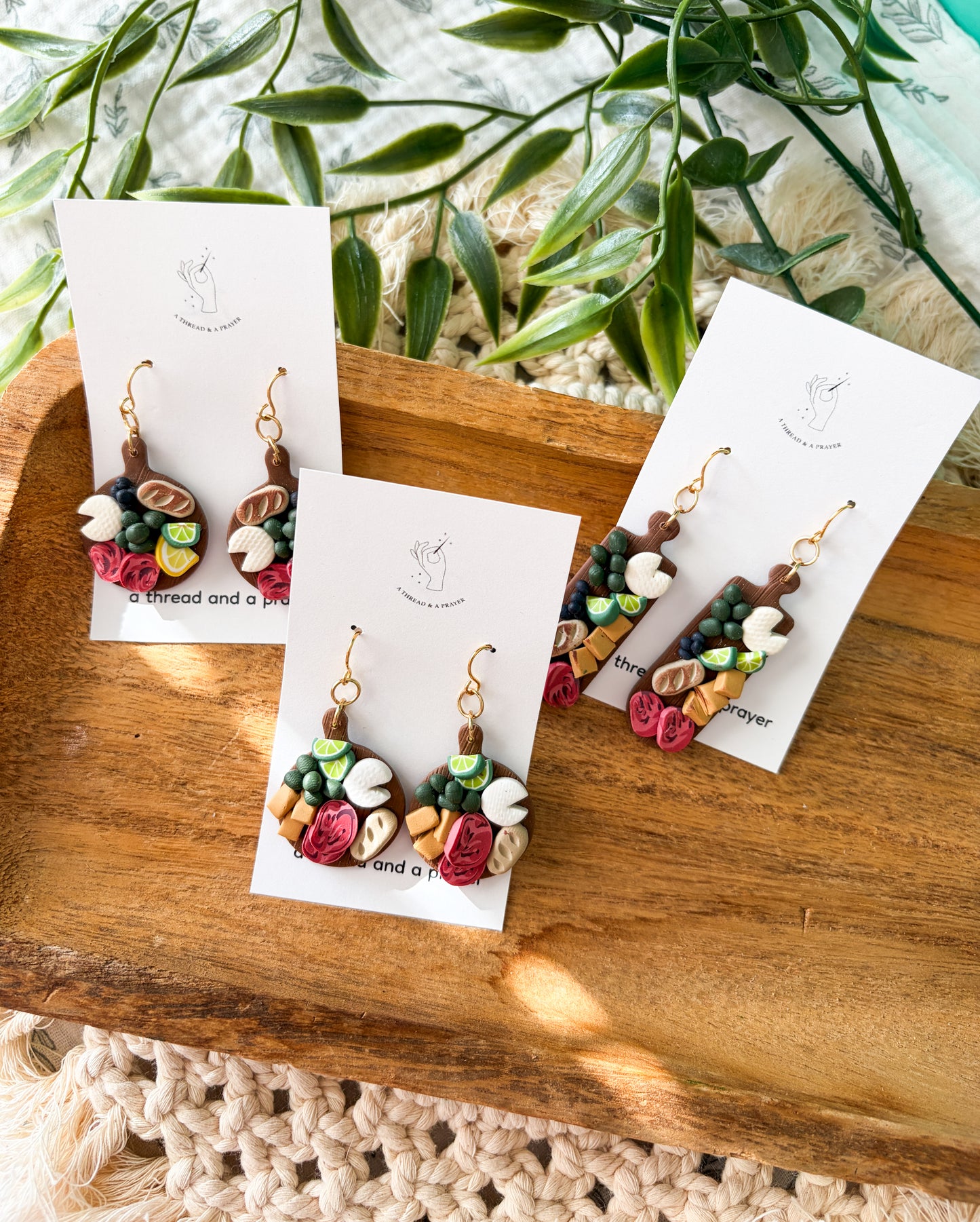 Summer Charcuterie Board Earrings