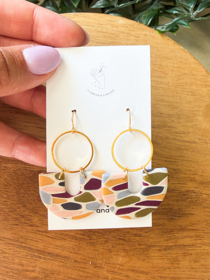 Almost Fall Stained Glass Style Earrings