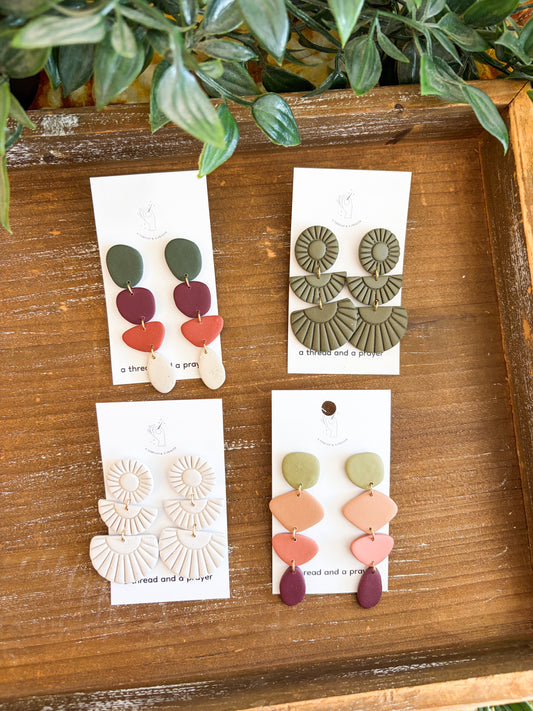 Adorable and Whimsical Boho Fall Earrings