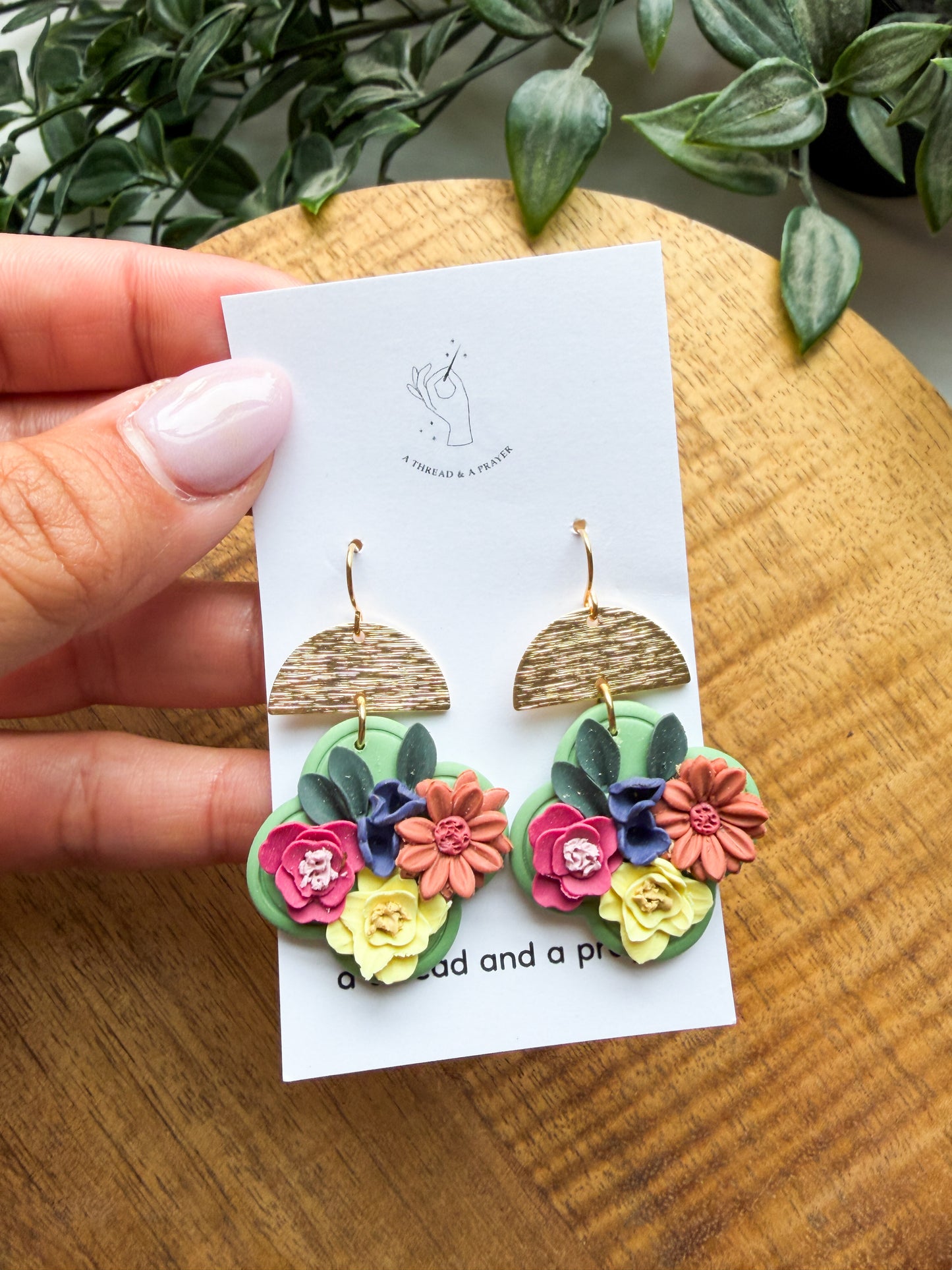 Bright Vibes Summer Floral Earrings