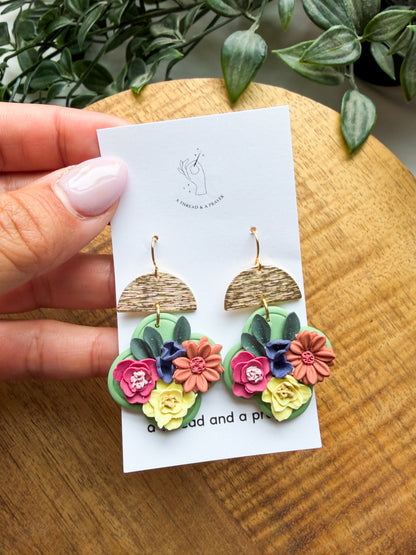 Bright Vibes Summer Floral Earrings