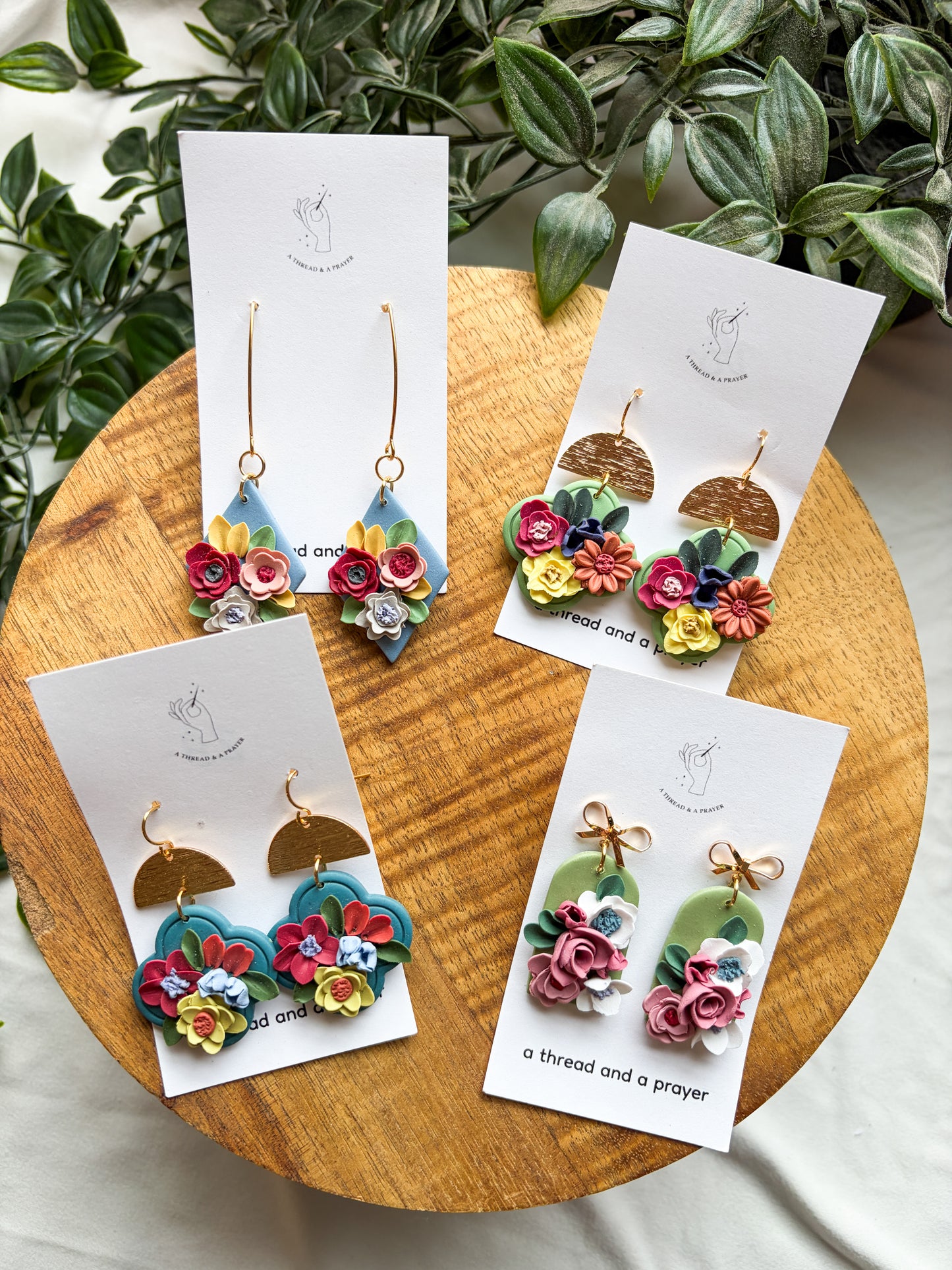 Bright Vibes Summer Floral Earrings