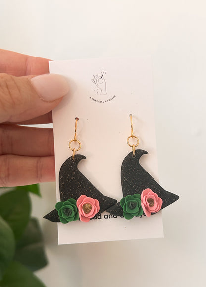 Wicked Earrings | Green and Pink | Elphaba and Glinda | Glitter