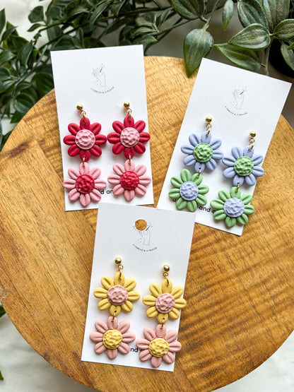 Summer Flower Stacked Earring